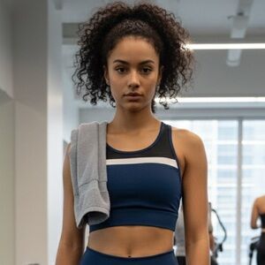 Workout Empire Evolve Navy Sports Bra-Size Large NWT